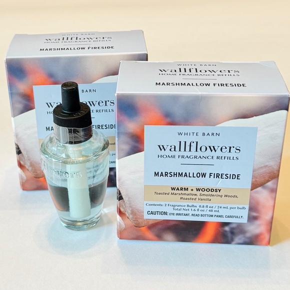 (2) MARSHMALLOW FIRESIDE Wallflowers 2-pks - Picture 1 of 2